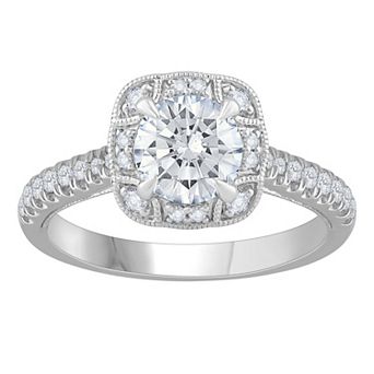 Galaxie Solaire 14k White Gold 1 1/3 Carat T.W. Lab-Grown Diamond Engagement Ring