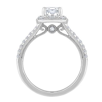 Galaxie Solaire 14k White Gold 1 1/3 Carat T.W. Lab-Grown Diamond Engagement Ring