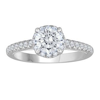 Galaxie Solaire 14k White Gold 1 3/8 Carat T.W. Lab-Grown Diamond Engagement Ring