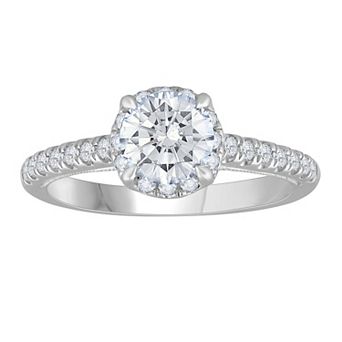 Galaxie Solaire 14k White Gold 1 3/8 Carat T.W. Lab-Grown Diamond Engagement Ring