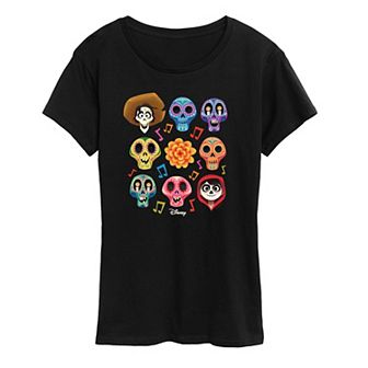 Disney's Coco Women's Character Grid Graphic Tee