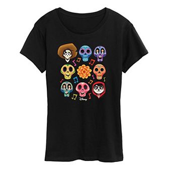 Disney's Coco Women's Character Grid Graphic Tee