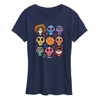 Disney's Coco Women's Character Grid Graphic Tee