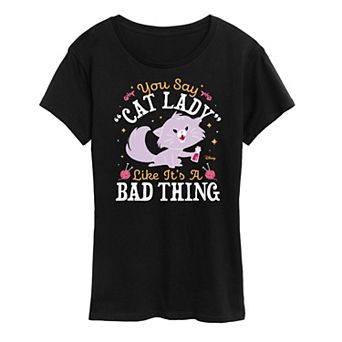 Disney's The Emperor's New Groove Yzma Women's Cat Lady Graphic Tee