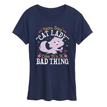 Disney's The Emperor's New Groove Yzma Women's Cat Lady Graphic Tee