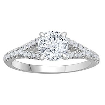 Galaxie Solaire 14k White Gold 1 1/4 Carat T.W. Lab-Grown Diamond Engagement Ring