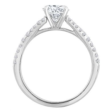 Galaxie Solaire 14k White Gold 1 1/4 Carat T.W. Lab-Grown Diamond Engagement Ring