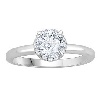 Galaxie Solaire 14k White Gold 1 1/6 Carat T.W. Lab-Grown Diamond Solitaire Engagement Ring