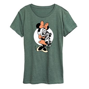 Disney's Minnie Mouse & Figaro Women's Graphic Tee