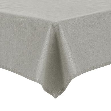 Rectangle Wrinkle-resistant Washable Polyester Linen Table Cover, 47" X 47"