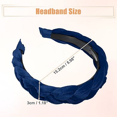 Solid Wide Headbands Non-slip Fashion 1.18inch Wide For Girl Women