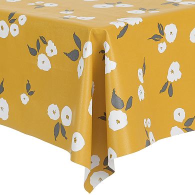 Pvc Resistant Dinner Restaurant Waterproof Table Cover 1 Pc, 47" X 71"