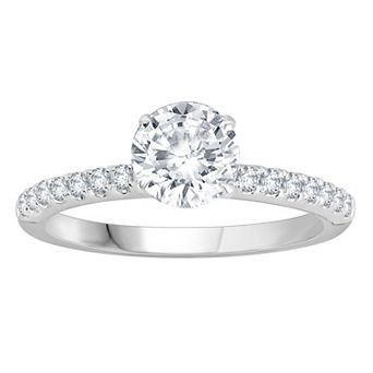 Galaxie Solaire Two Tone 14k Gold 1 1/4 Carat T.W. Lab-Grown Diamond Engagement Ring