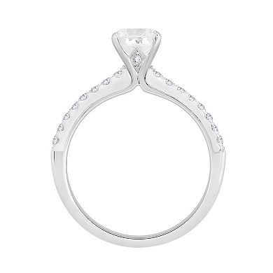 Galaxie Solaire Two Tone 14k Gold 1 1/4 Carat T.W. Lab-Grown Diamond Engagement Ring