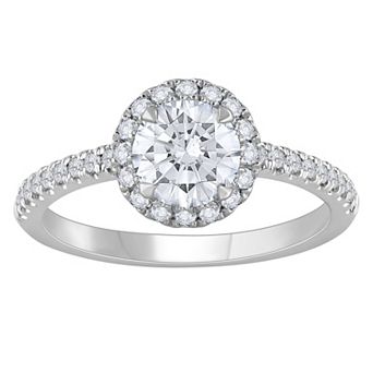 Galaxie Solaire 14k White Gold 1 1/3 Carat T.W. Lab-Grown Diamond Engagement Ring