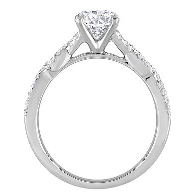 Galaxie Solaire 14k White Gold 1 1/5 Carat T.W. Lab-Grown Diamond Engagement Ring