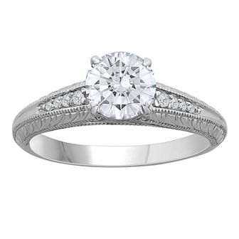 Diamond Medley 14k White Gold 1 Carat T.W. Lab-Grown Diamond Engagement Ring