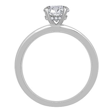 Galaxie Solaire 14k White Gold 1 Carat T.W. Lab-Grown Diamond Engagement Ring
