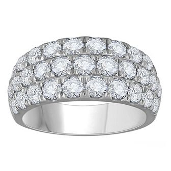 Diamond Medley 14k White Gold 3 Carat T.W. Lab-Grown Diamond Anniversary Ring