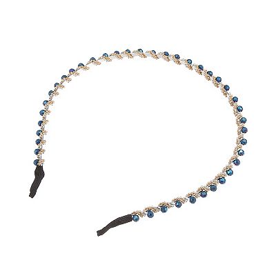 1pc Faux Crystal Hair Hoop Headbands Women Hairband 0.20 Inch Wide