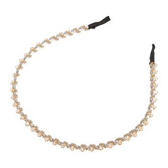 1 pc Faux Crystal Hair Hoop Headbands Women Hairband 0.20 Inch Wide