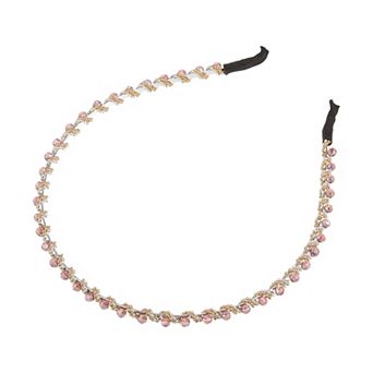 1 pc Faux Crystal Hair Hoop Headbands Women Hairband 0.20 Inch Wide