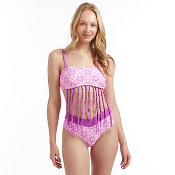 Juniors' Cyn & Luca Freddi Fringe Bandeau Swim Top