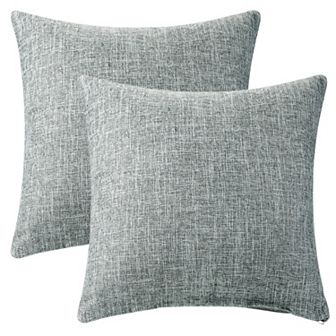2 pc Classical Embroidery Jacquard Teal Decoration Throw Pillow Cover Pattern Pillow Cases 20" x 20"