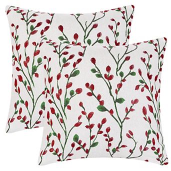 Linen Solid Color Contemporary Indoor Outdoor Decorative Throw Pillow Cover 2 Pack 20"x20"