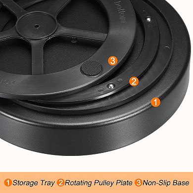 3 Tier Lazy Susan Organizer Rotating Spice Rack Turntable for Cabinet Pantry