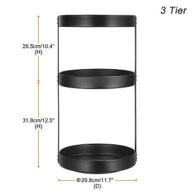 3 Tier Lazy Susan Organizer Rotating Spice Rack Turntable for Cabinet Pantry