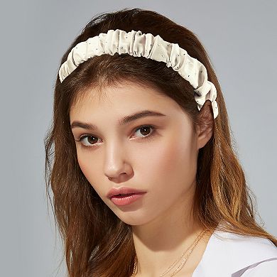 Solid Color Pleated Headband Women Hairband Hair Hoop for All Hair