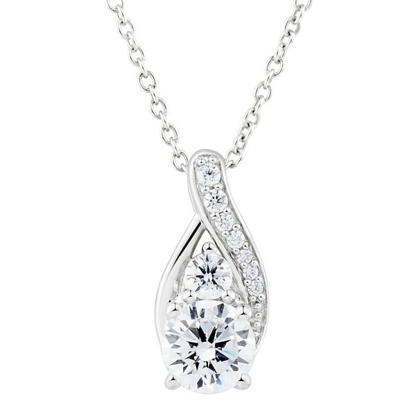 Cubic Zirconia Necklace Earring Set For Women Bridal Jewerly Gift In