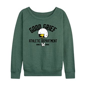 Women's Peanuts Good Grief Woodstock French Terry Long Sleeve Tee