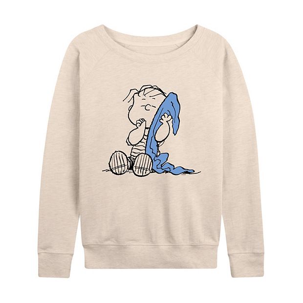 Women's Peanuts Linus Blanket French Terry Long Sleeve Tee