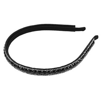 1 pc Rhinestone Headband Bling Padded Hairband Sparkle 0.47 Inch Wide
