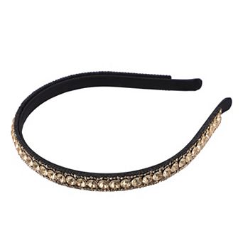 1 pc Rhinestone Headband Bling Padded Hairband Sparkle 0.47 Inch Wide