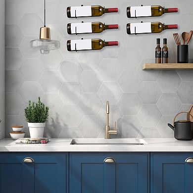 Spiral Wine Wall Holder 12Pcs, Wine Bottle Display Holder, Display Wall Storage Shelf Right