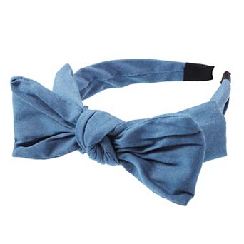Double Bow Knot Headband Fashion Hairband for Women 1.34 Inch Wide