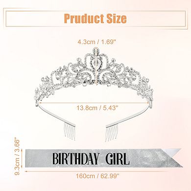Birthday Tiara Crown Kit Birthday Party Queen Tiara for Girl Women