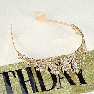 Birthday Tiara Crown Kit Birthday Party Queen Tiara for Girl Women