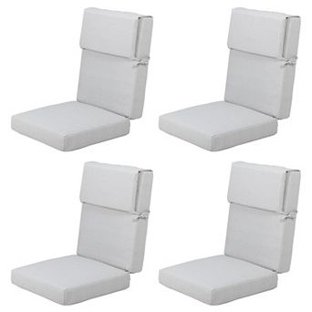 Aoodor Outdoor Chair Cushion 45”x 22”x 4”Patio Furniture Seat Cushion - Set of 4