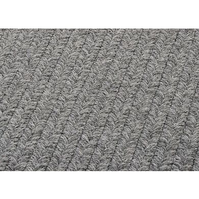 6' x 9' Gray Handmade Braided Reversible Rectangular Area Throw Rug