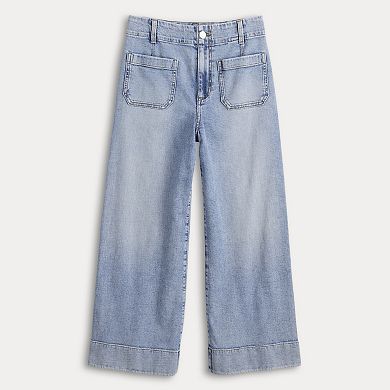 Women's LC Lauren Conrad Super High-Rise Wildflower Wide Leg Cropped Pants