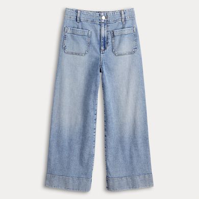 Women's LC Lauren Conrad Super High-Rise Wildflower Wide Leg Cropped Pants