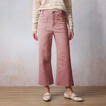 Women's LC Lauren Conrad Super High-Rise Wildflower Wide Leg Cropped Pants