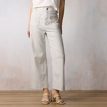 Women's LC Lauren Conrad Super High-Rise Wildflower Wide Leg Cropped Pants