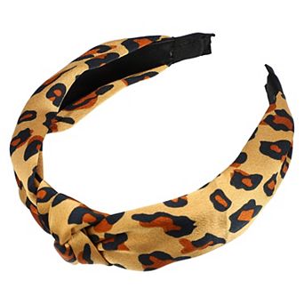 Leopard Pattern Knotted Headbands for Women Hairband Hair Hoop