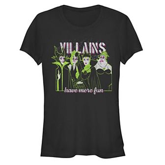 Disney Villains Have More Fun Juniors' Fitted Graphic Tee