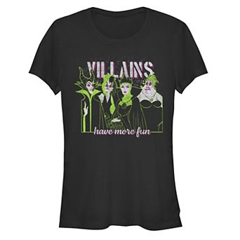 Disney Villains Have More Fun Juniors' Fitted Graphic Tee